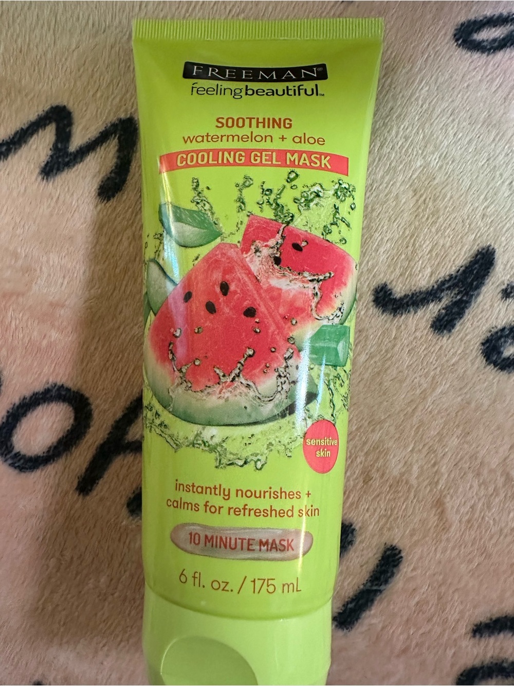 Freeman Soothing Watermelon + Aloe Cooling Gel Mask - Green